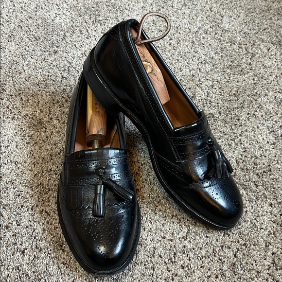 Allen Edmonds Bridgeton Black Leather Tassel Loafers size 9 C narrow - Picture 11 of 15